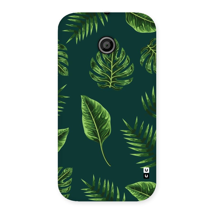 Green Leafs Back Case for Moto E