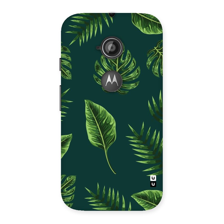 Green Leafs Back Case for Moto E 2nd Gen
