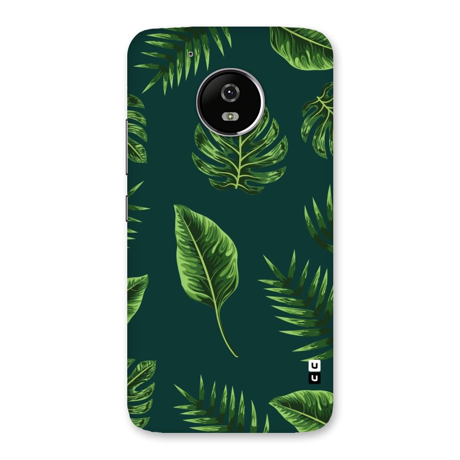 Green Leafs Back Case for Moto G5