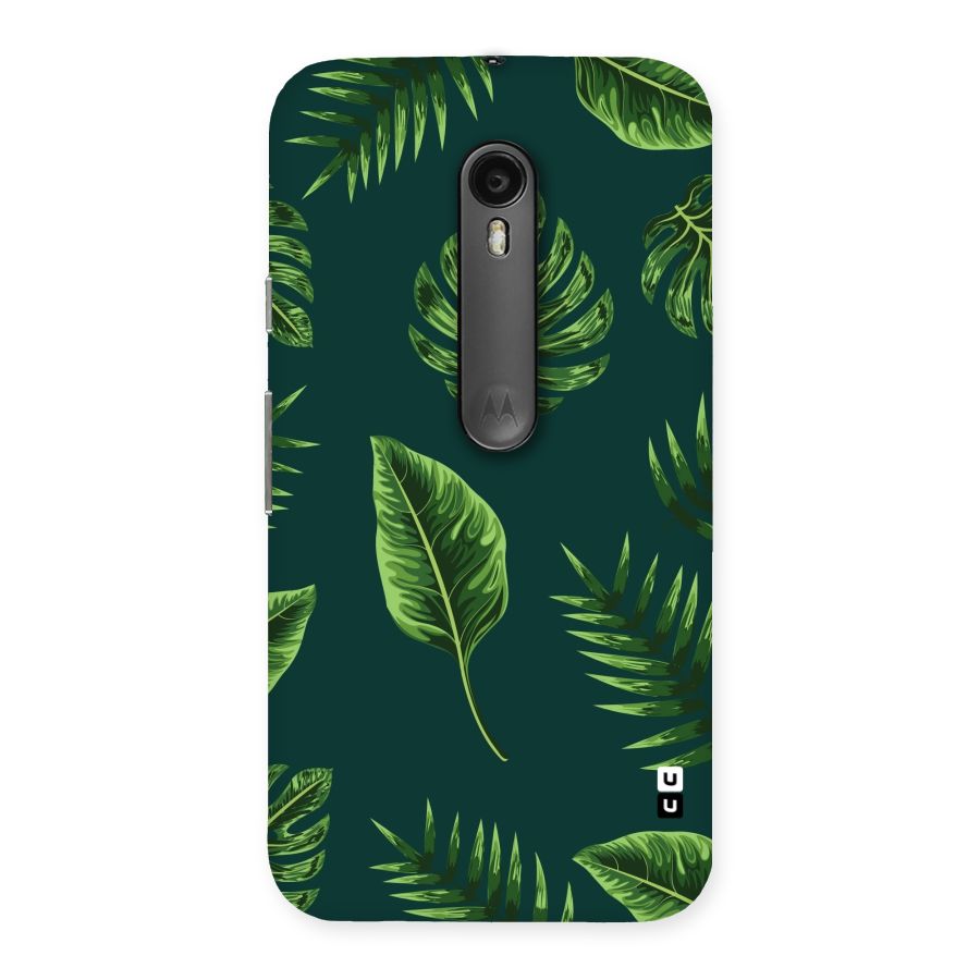 Green Leafs Back Case for Moto G Turbo