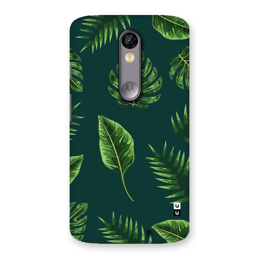 Green Leafs Back Case for Moto X Force