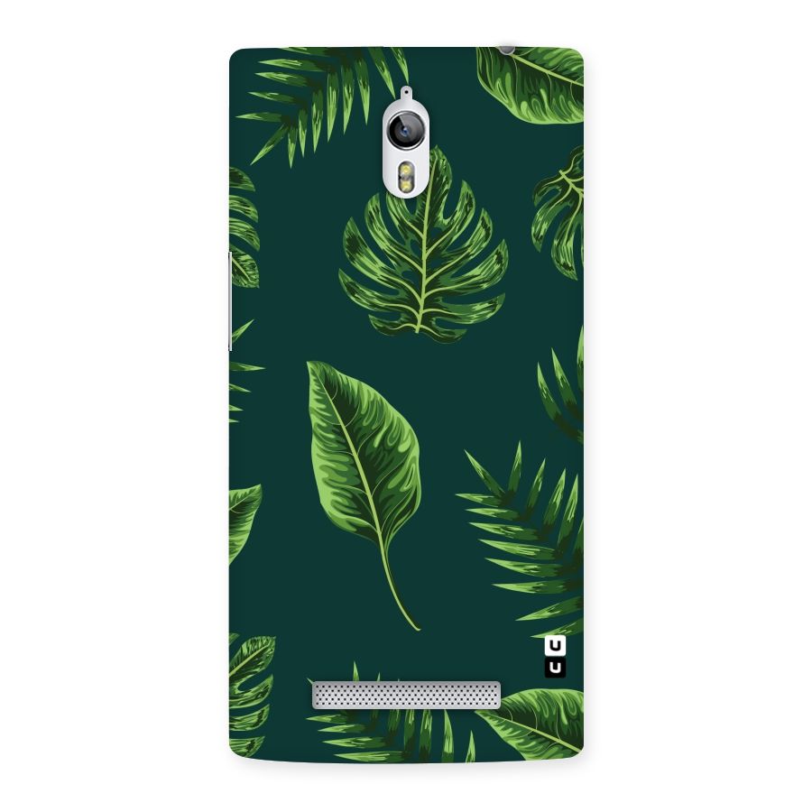 Green Leafs Back Case for Oppo Find 7