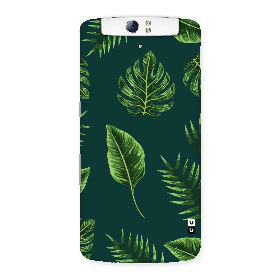 Green Leafs Back Case for Oppo N1