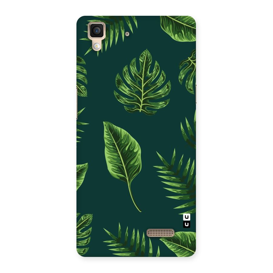 Green Leafs Back Case for Oppo R7