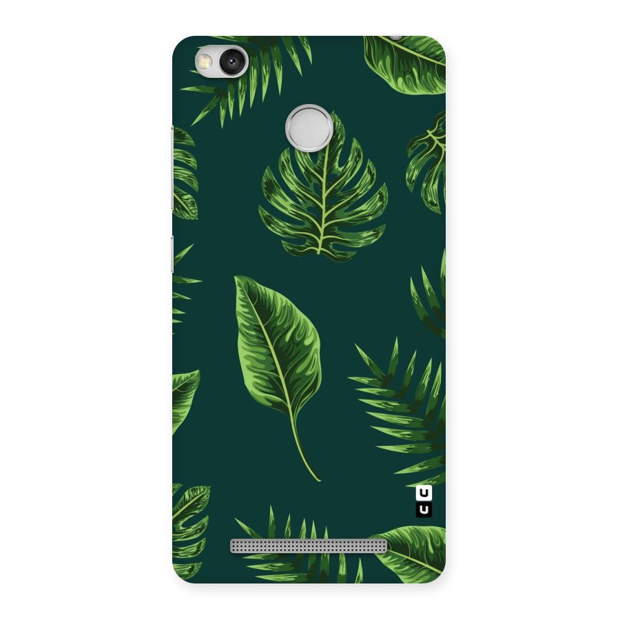 Green Leafs Back Case for Redmi 3S Prime