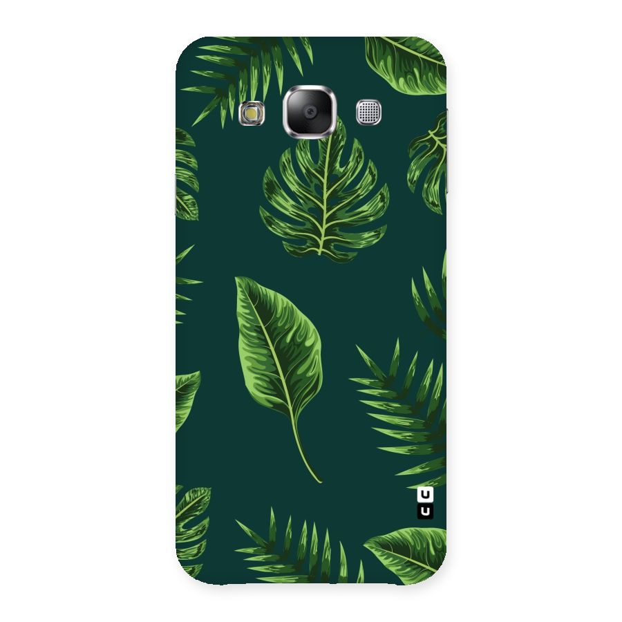 Green Leafs Back Case for Samsung Galaxy E5