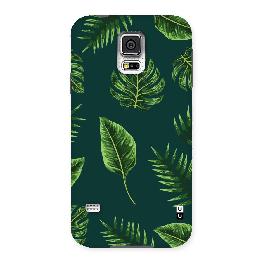 Green Leafs Back Case for Samsung Galaxy S5