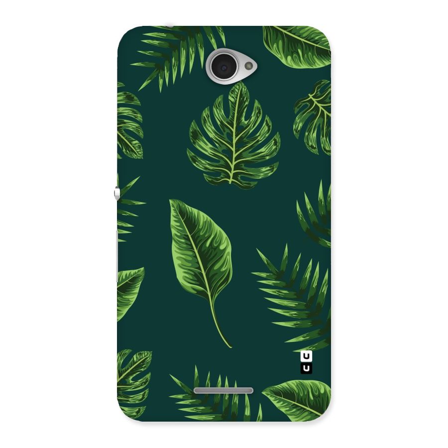 Green Leafs Back Case for Sony Xperia E4
