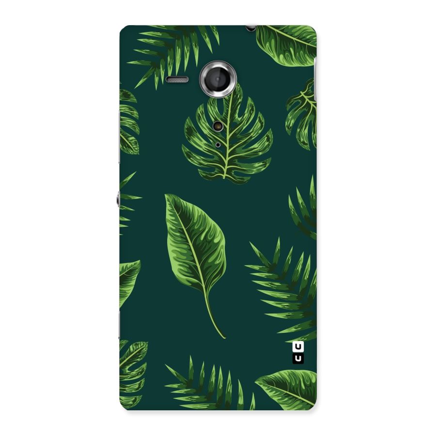 Green Leafs Back Case for Sony Xperia SP