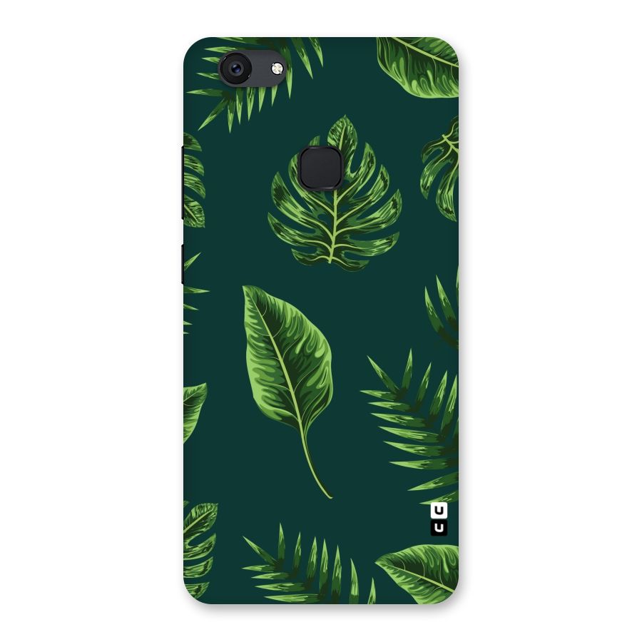 Green Leafs Back Case for Vivo V7 Plus
