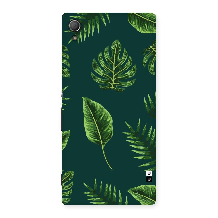 Green Leafs Back Case for Xperia Z3 Plus