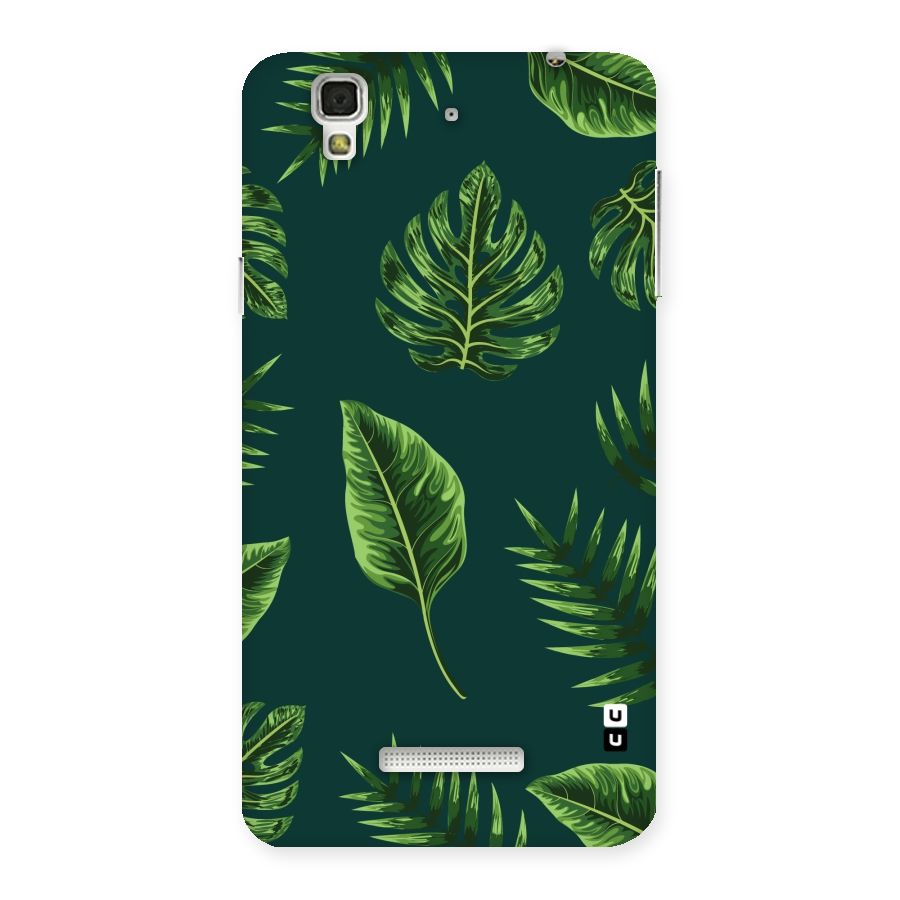 Green Leafs Back Case for YU Yureka Plus