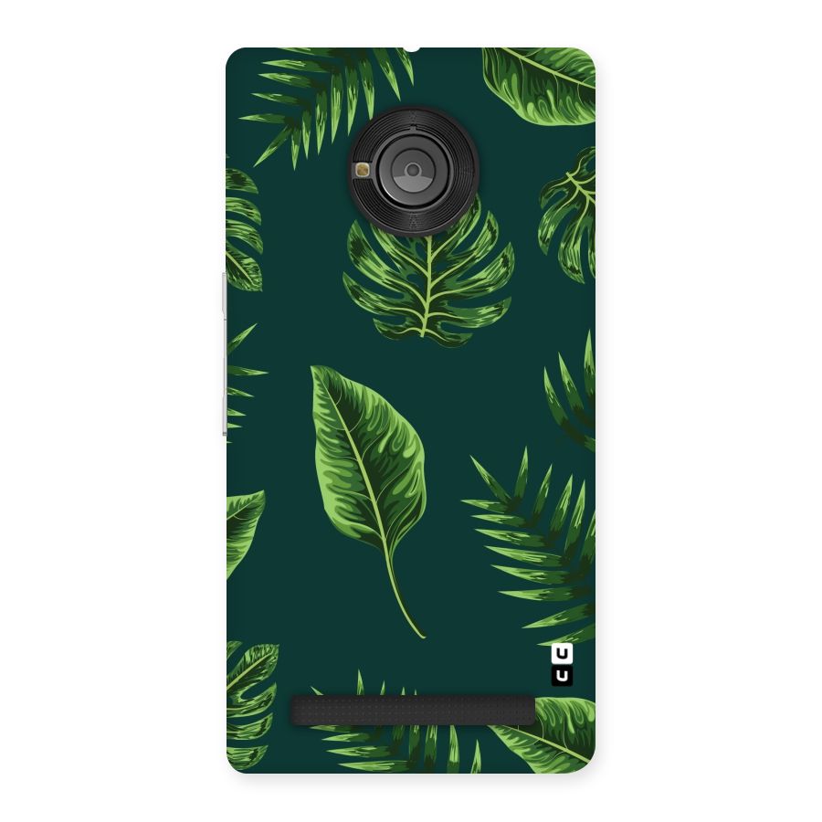 Green Leafs Back Case for Yu Yunique