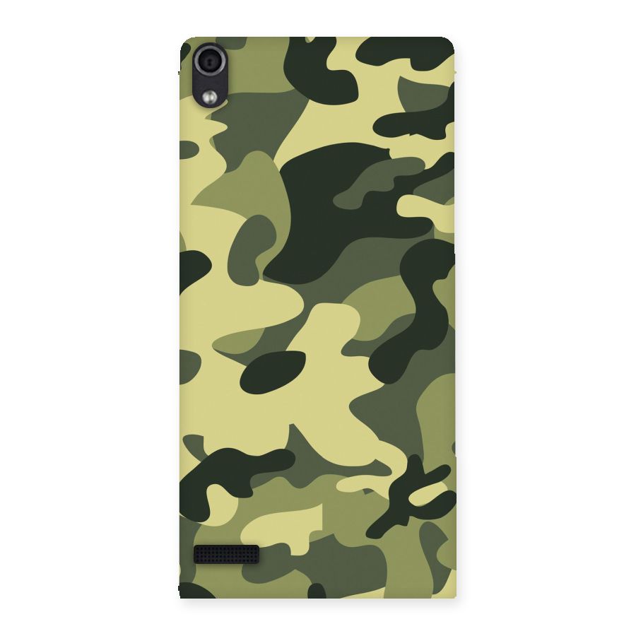 Green Military Pattern Back Case for Ascend P6