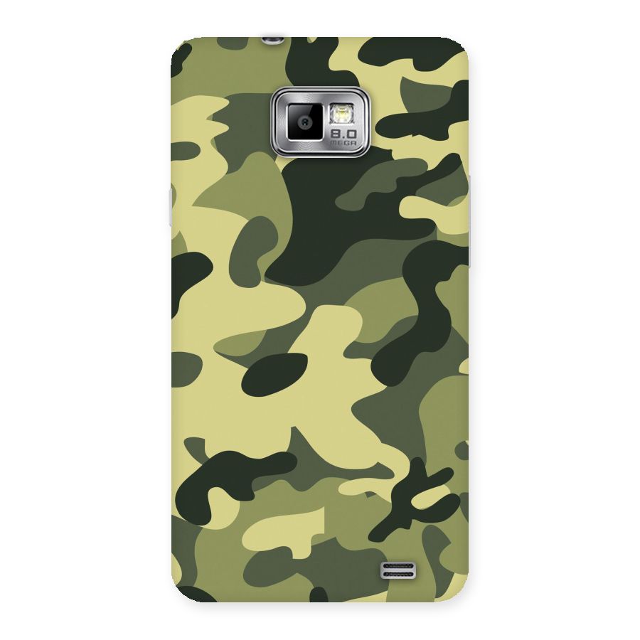 Green Military Pattern Back Case for Galaxy S2