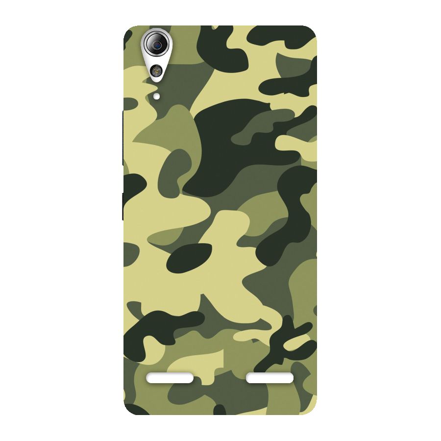 Green Military Pattern Back Case for Lenovo A6000 Plus