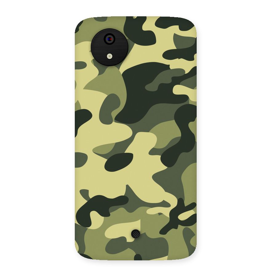 Green Military Pattern Back Case for Micromax Canvas A1