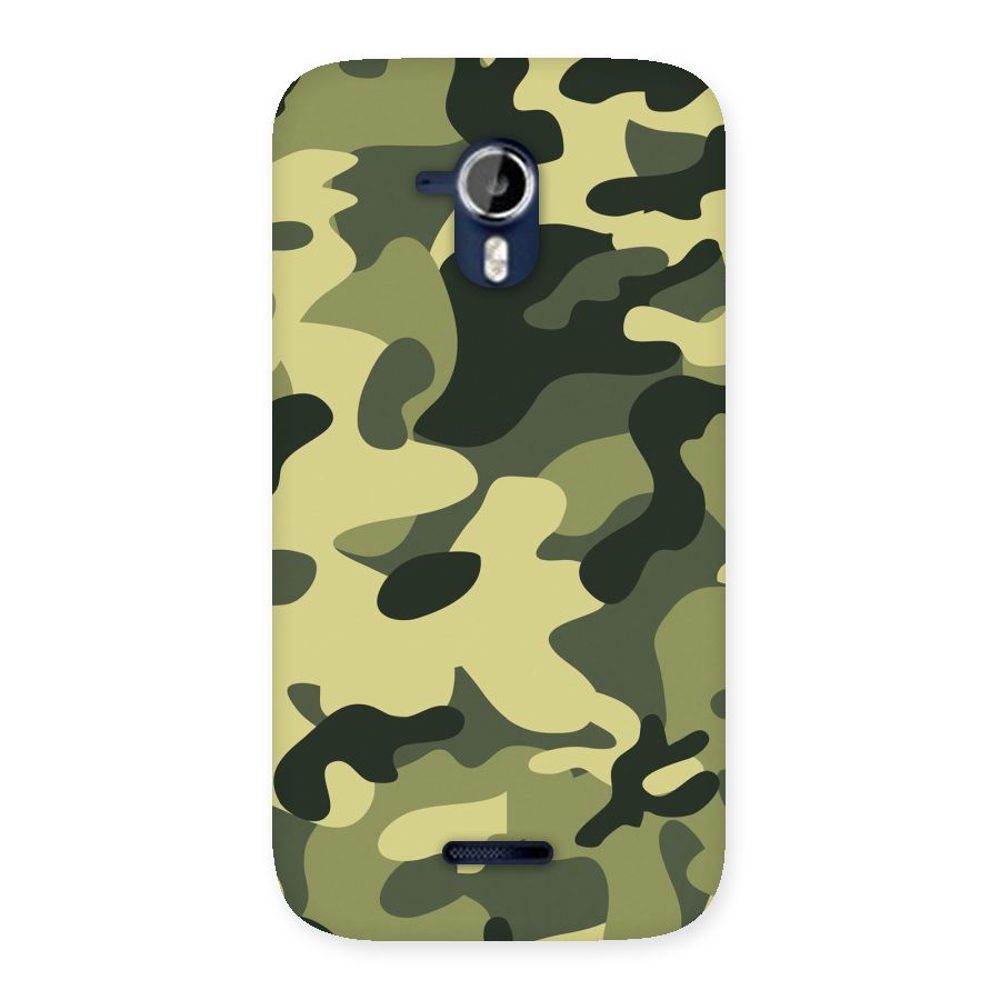 Green Military Pattern Back Case for Micromax Canvas Magnus A117