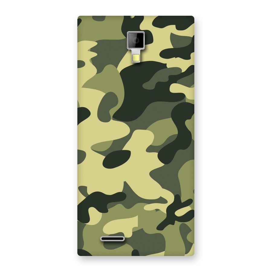 Green Military Pattern Back Case for Micromax Canvas Xpress A99