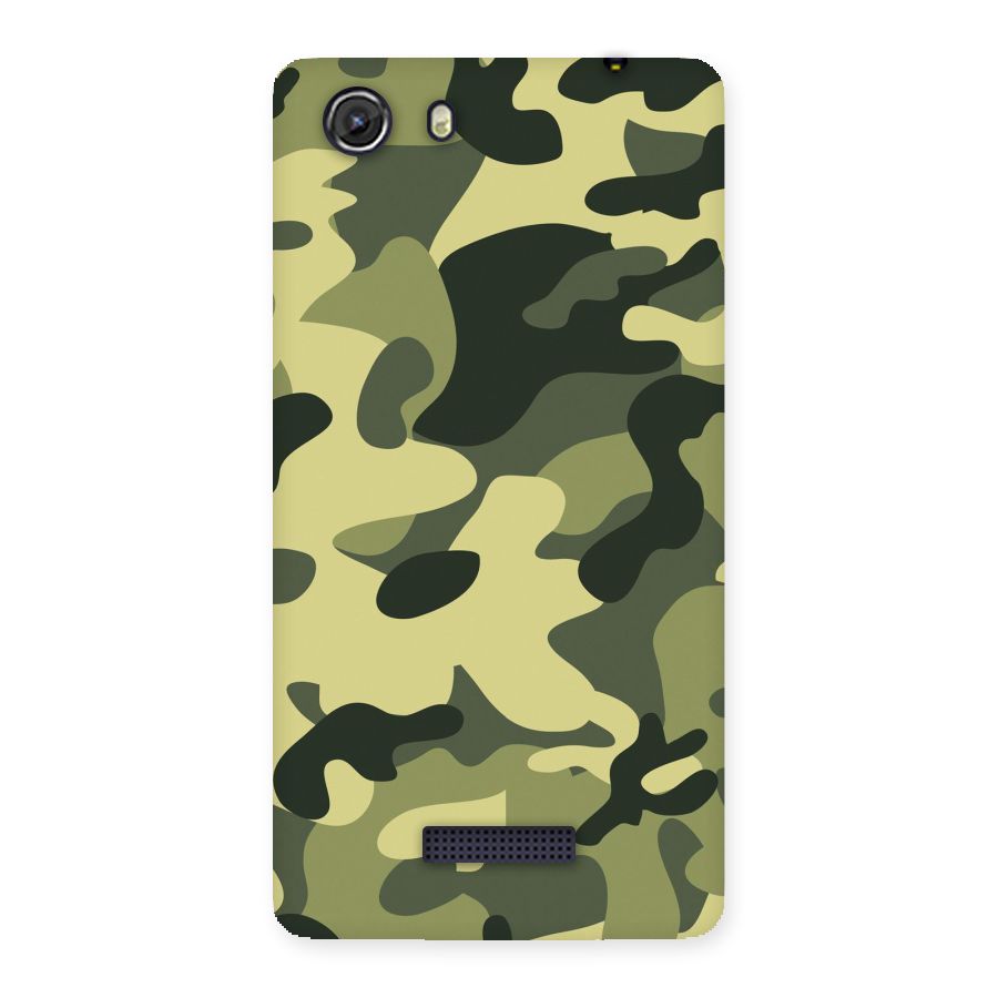 Green Military Pattern Back Case for Micromax Unite 3