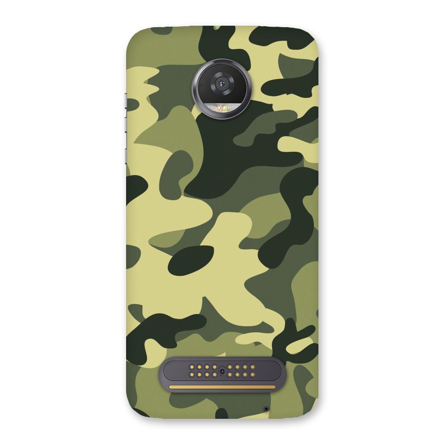 Green Military Pattern Back Case for Moto Z2 Play