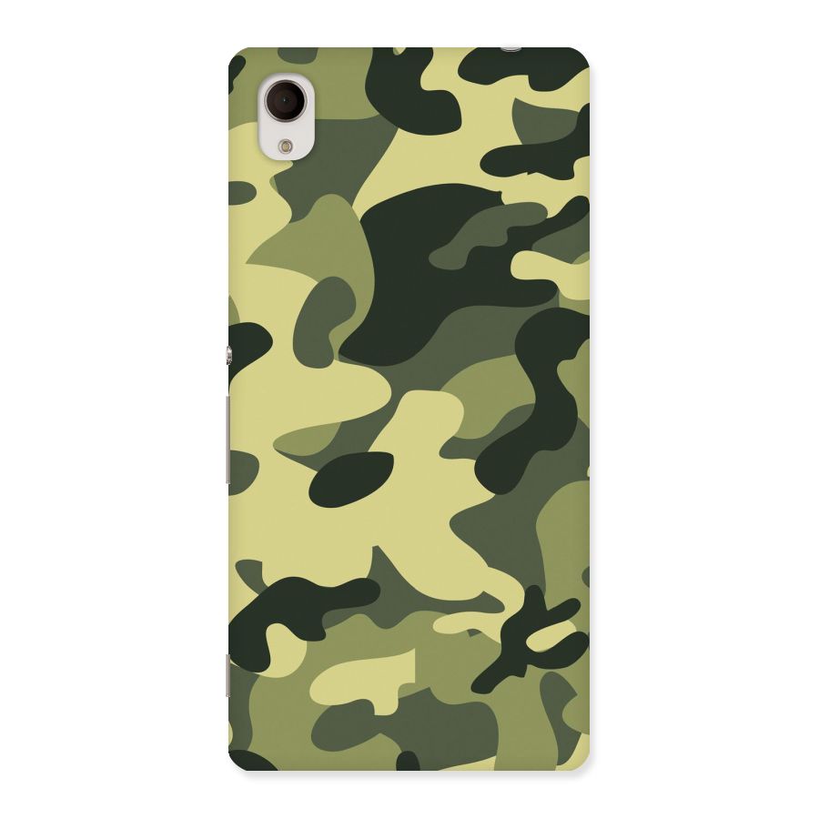 Green Military Pattern Back Case for Sony Xperia M4