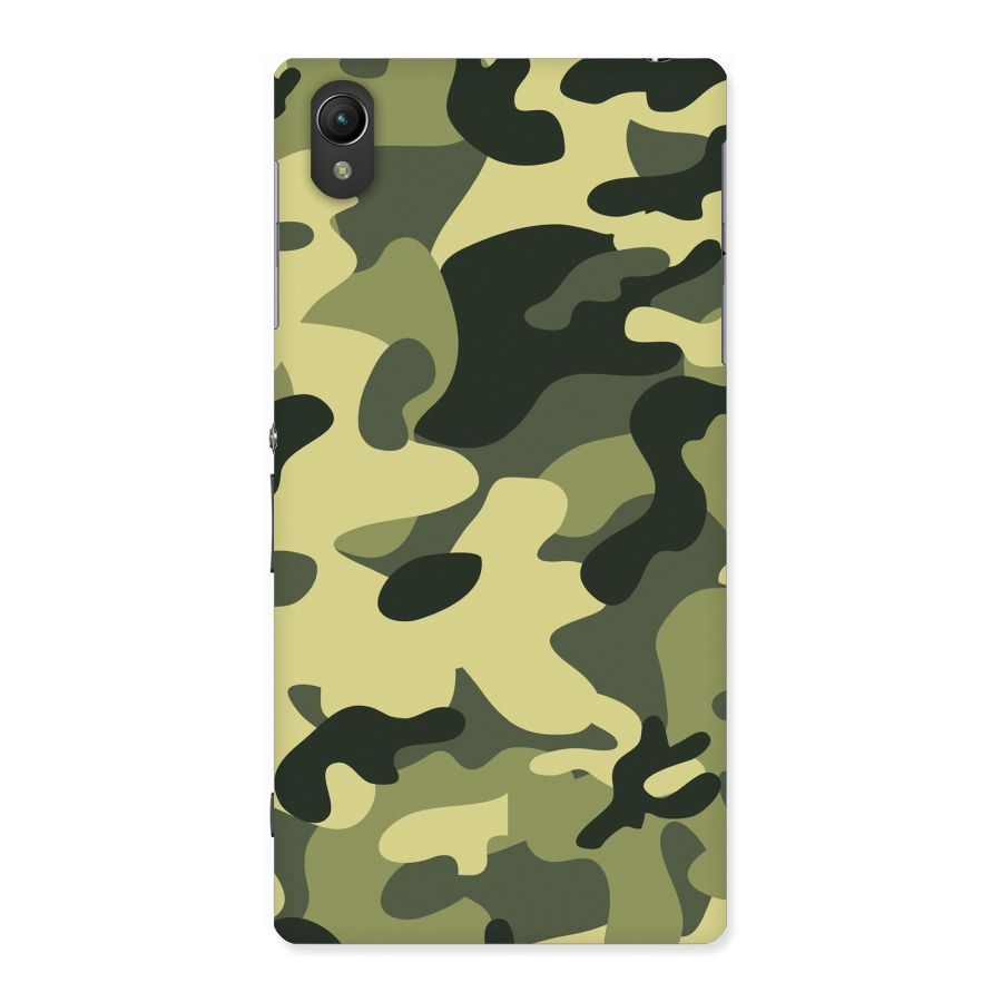 Green Military Pattern Back Case for Sony Xperia Z1