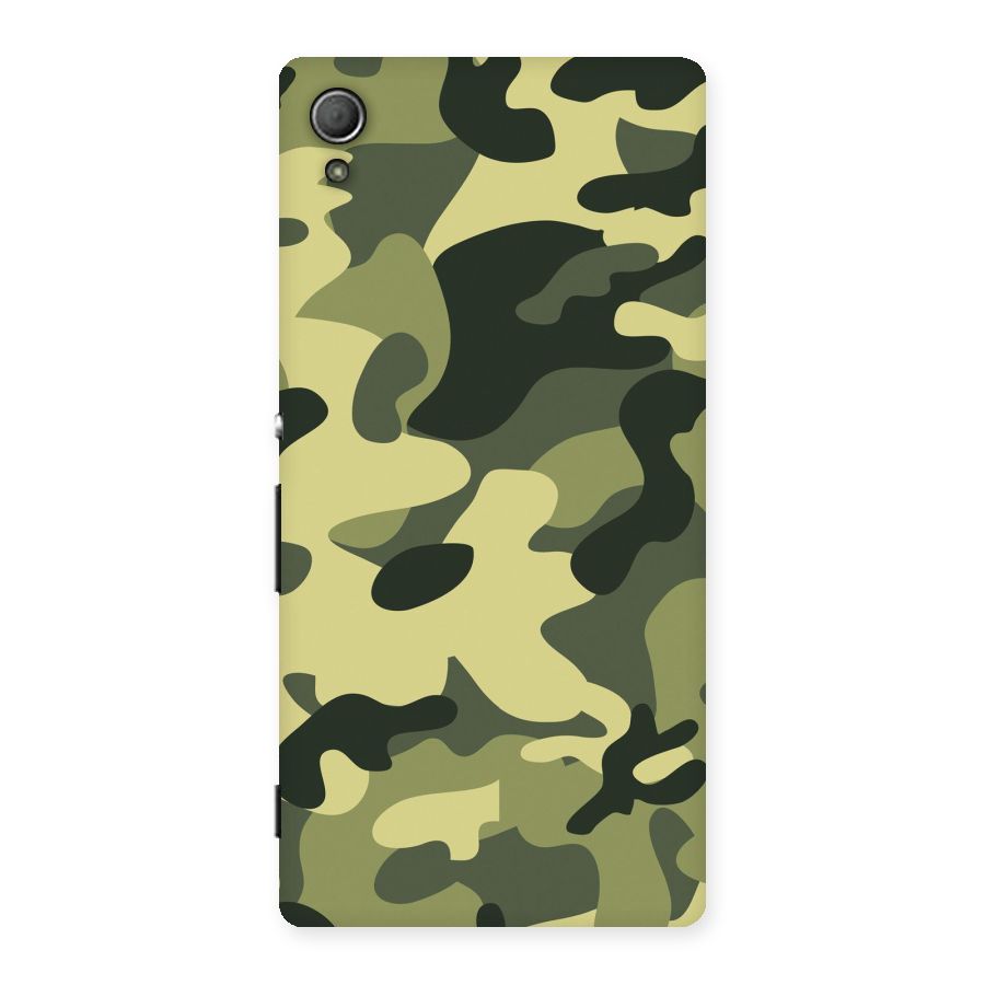 Green Military Pattern Back Case for Xperia Z3 Plus
