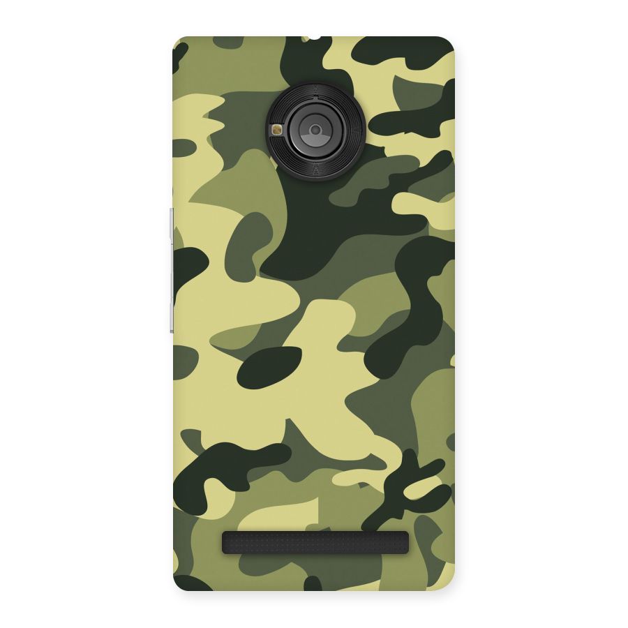 Green Military Pattern Back Case for Yu Yuphoria