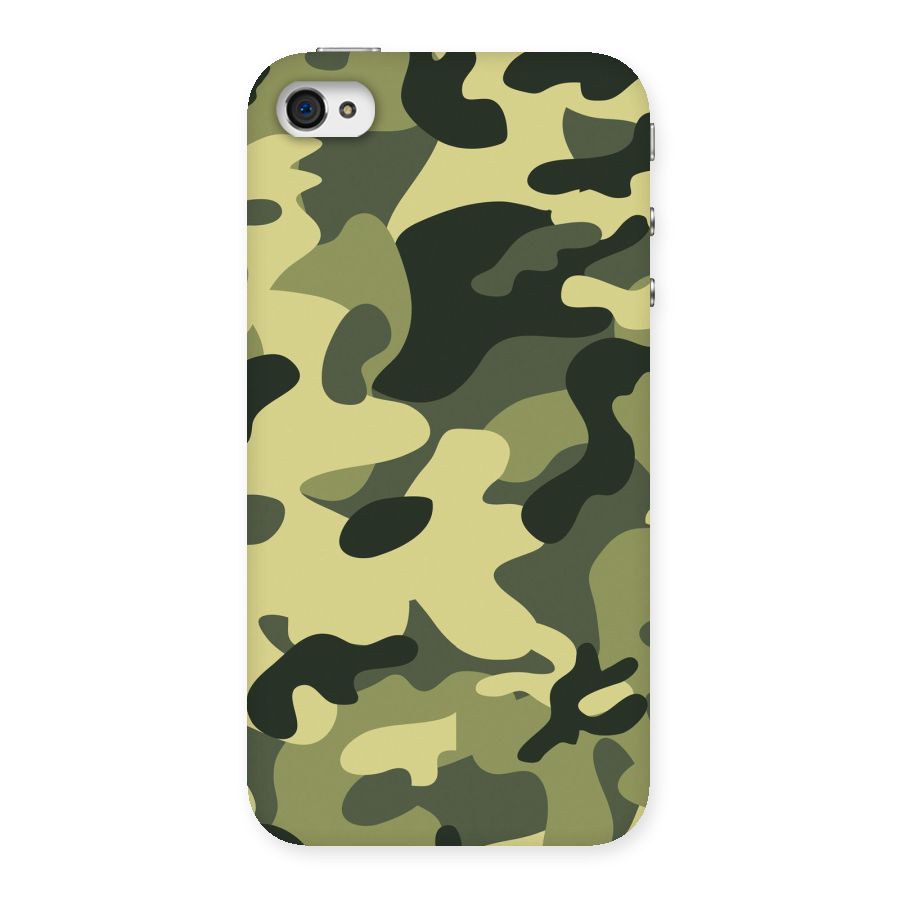 Green Military Pattern Back Case for iPhone 4 4s