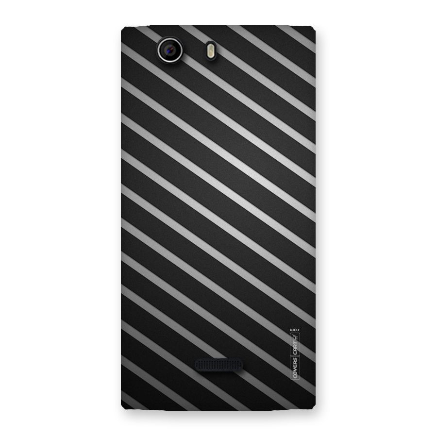 Grey And Black Stripes Back Case for Canvas Nitro 2 E311