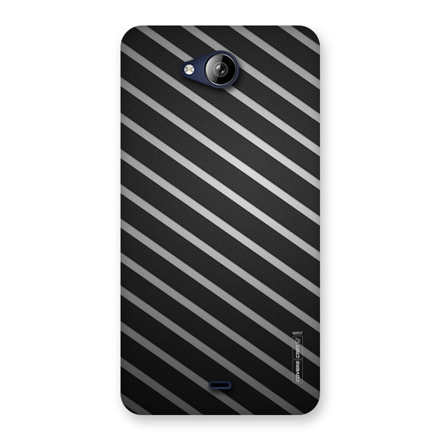Grey And Black Stripes Back Case for Canvas Play Q355