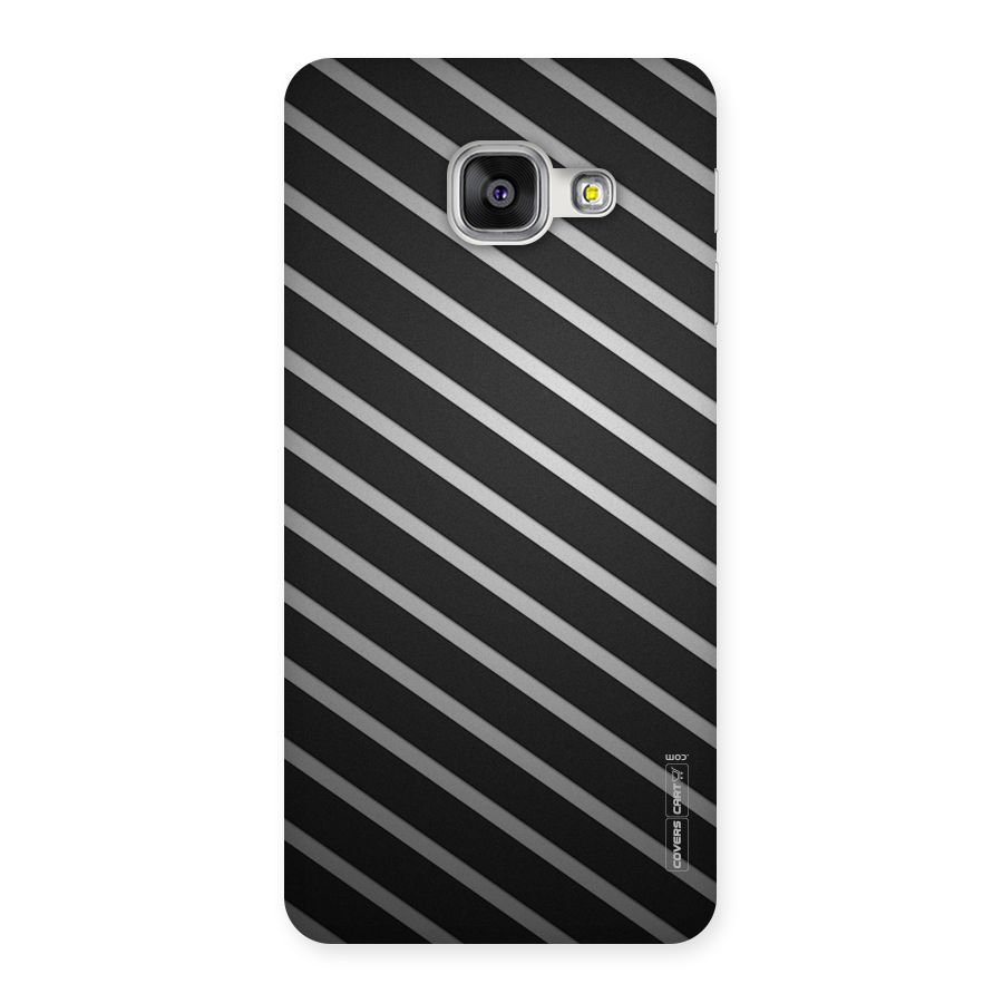 Grey And Black Stripes Back Case for Galaxy A3 2016