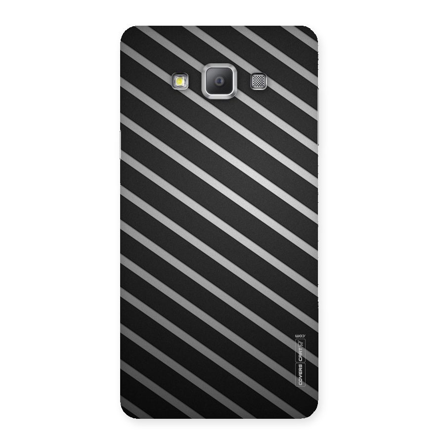 Grey And Black Stripes Back Case for Galaxy A7