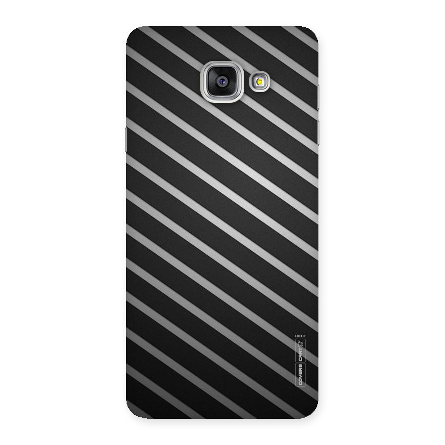 Grey And Black Stripes Back Case for Galaxy A7 2016