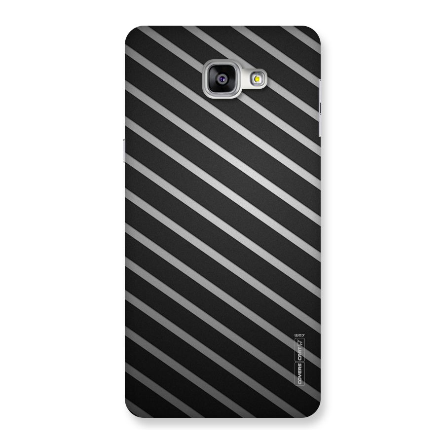 Grey And Black Stripes Back Case for Galaxy A9
