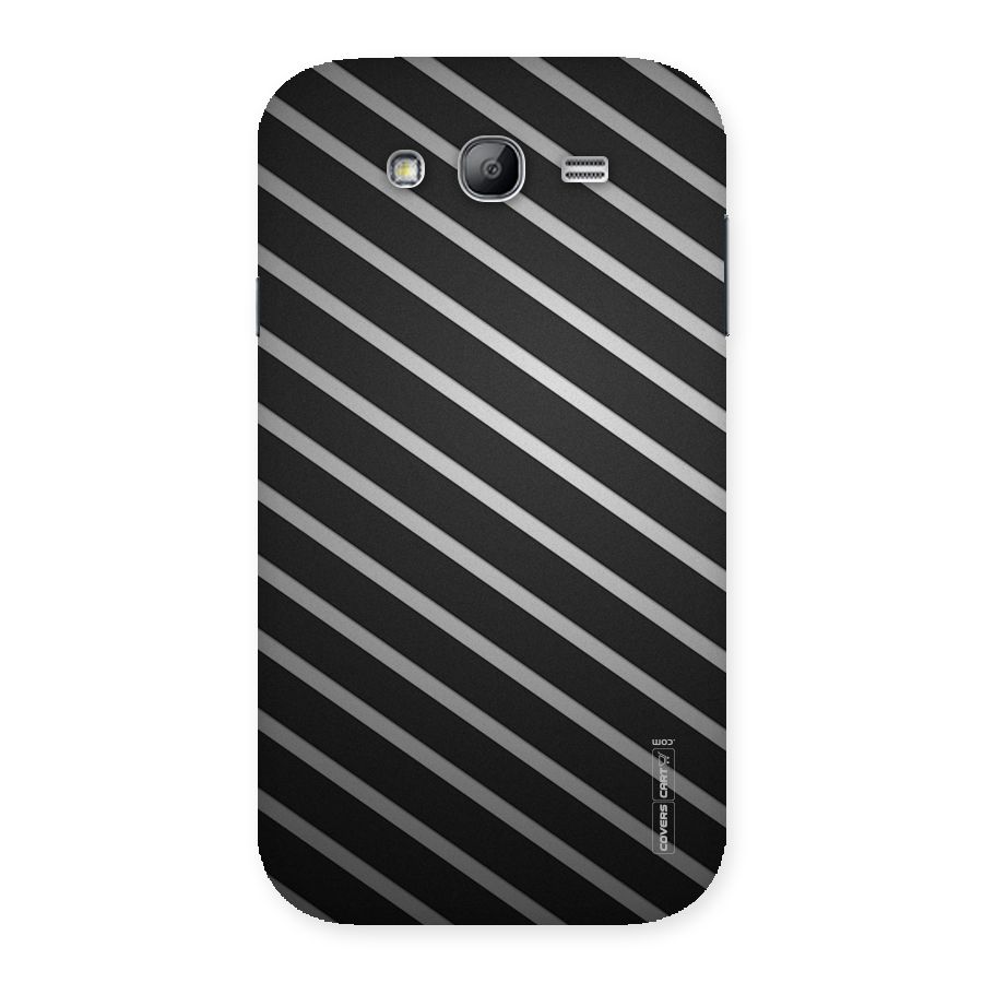 Grey And Black Stripes Back Case for Galaxy Grand