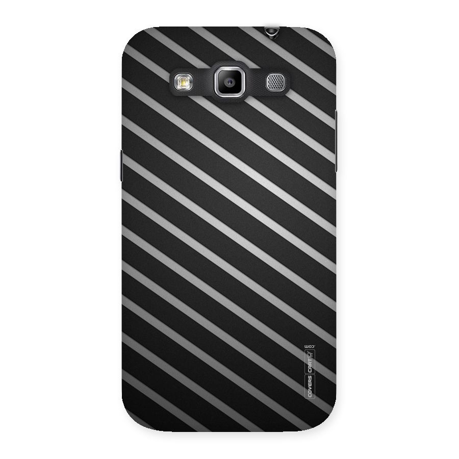 Grey And Black Stripes Back Case for Galaxy Grand Quattro