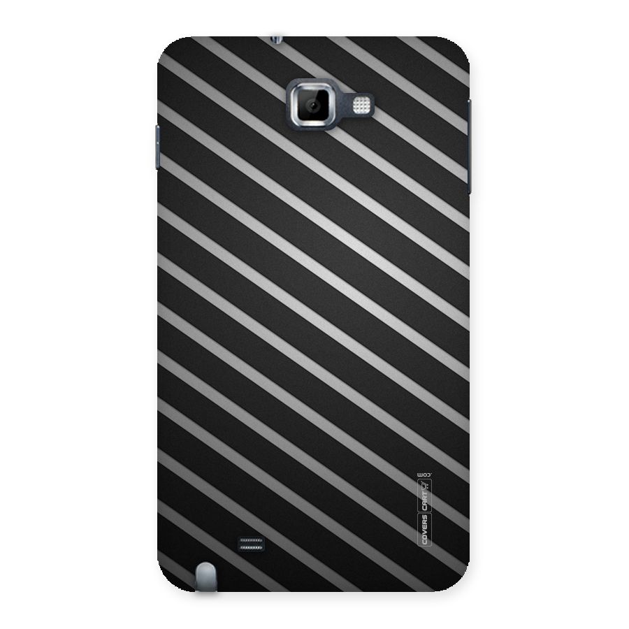 Grey And Black Stripes Back Case for Galaxy Note