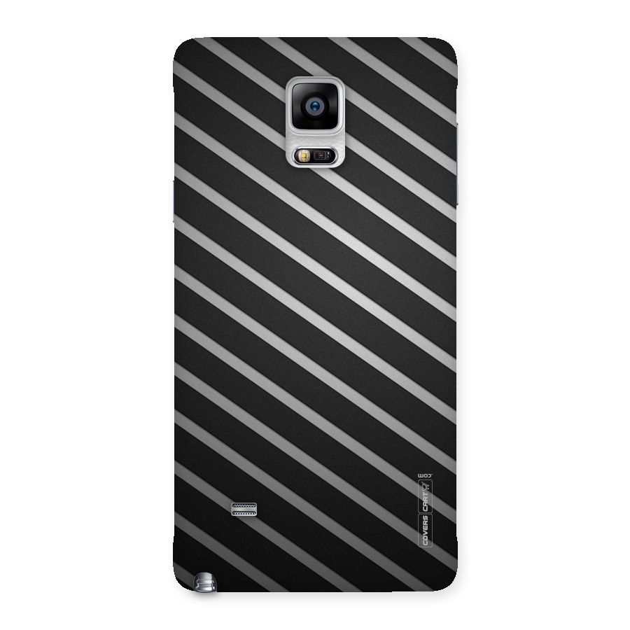 Grey And Black Stripes Back Case for Galaxy Note 4