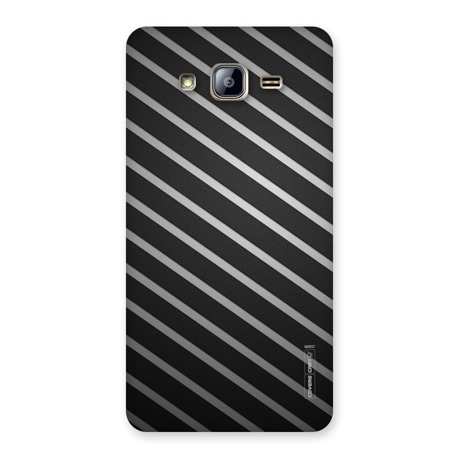 Grey And Black Stripes Back Case for Galaxy On5