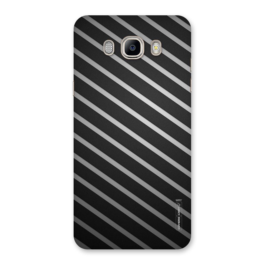 Grey And Black Stripes Back Case for Galaxy On8
