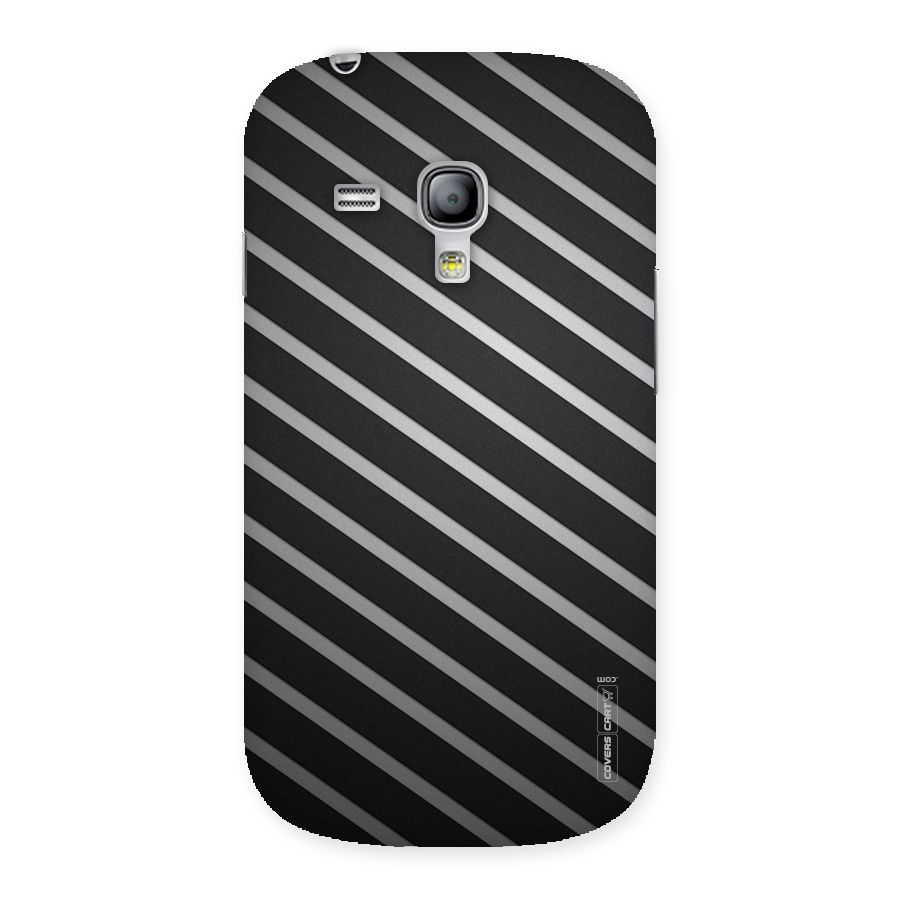 Grey And Black Stripes Back Case for Galaxy S3 Mini