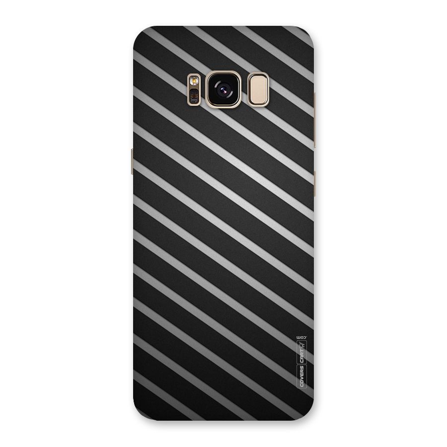 Grey And Black Stripes Back Case for Galaxy S8