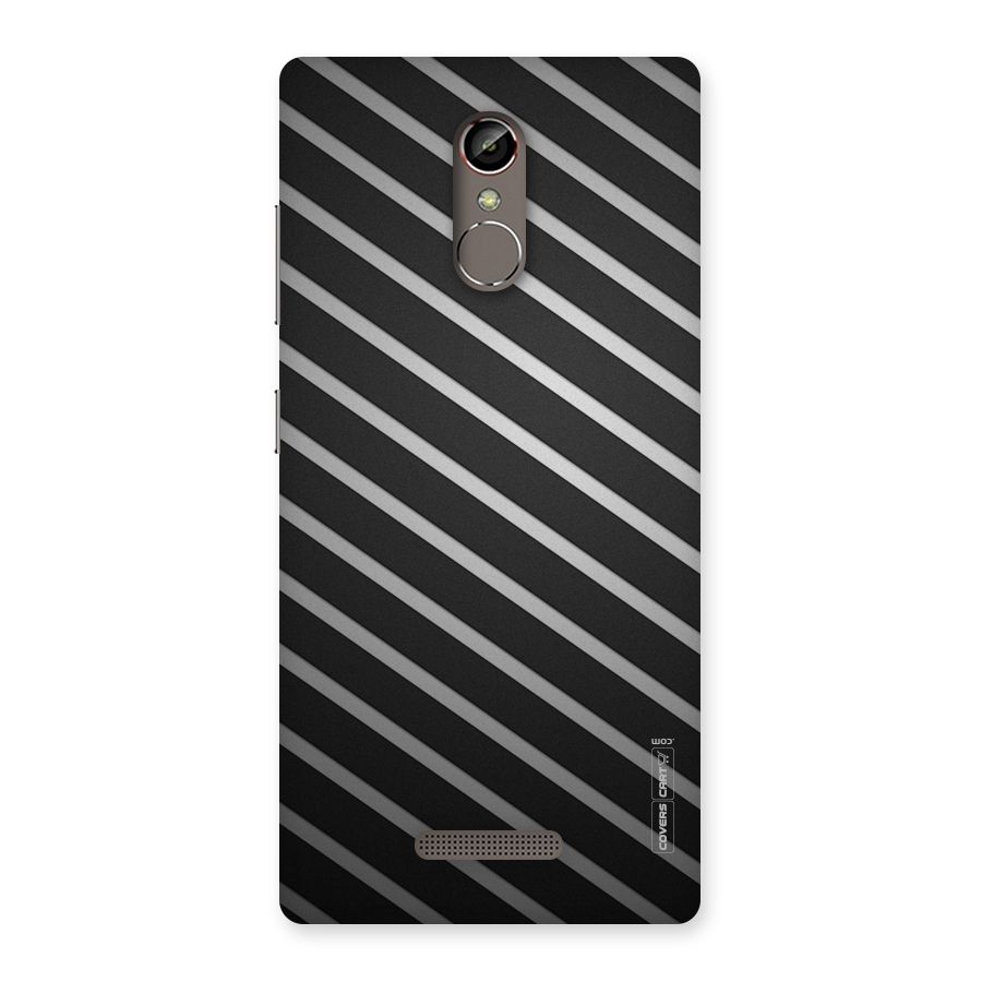 Grey And Black Stripes Back Case for Gionee S6s
