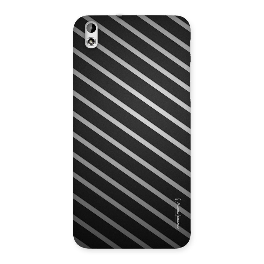 Grey And Black Stripes Back Case for HTC Desire 816g