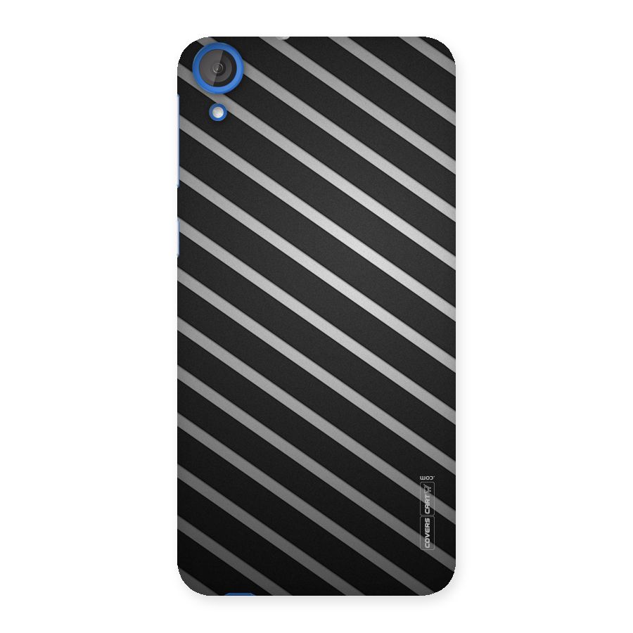 Grey And Black Stripes Back Case for HTC Desire 820