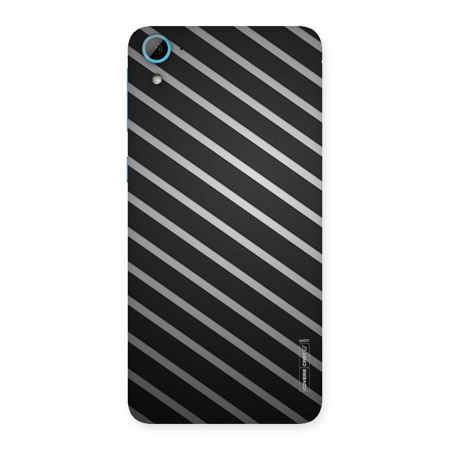 Grey And Black Stripes Back Case for HTC Desire 826