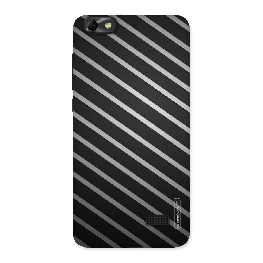 Grey And Black Stripes Back Case for Honor 4C