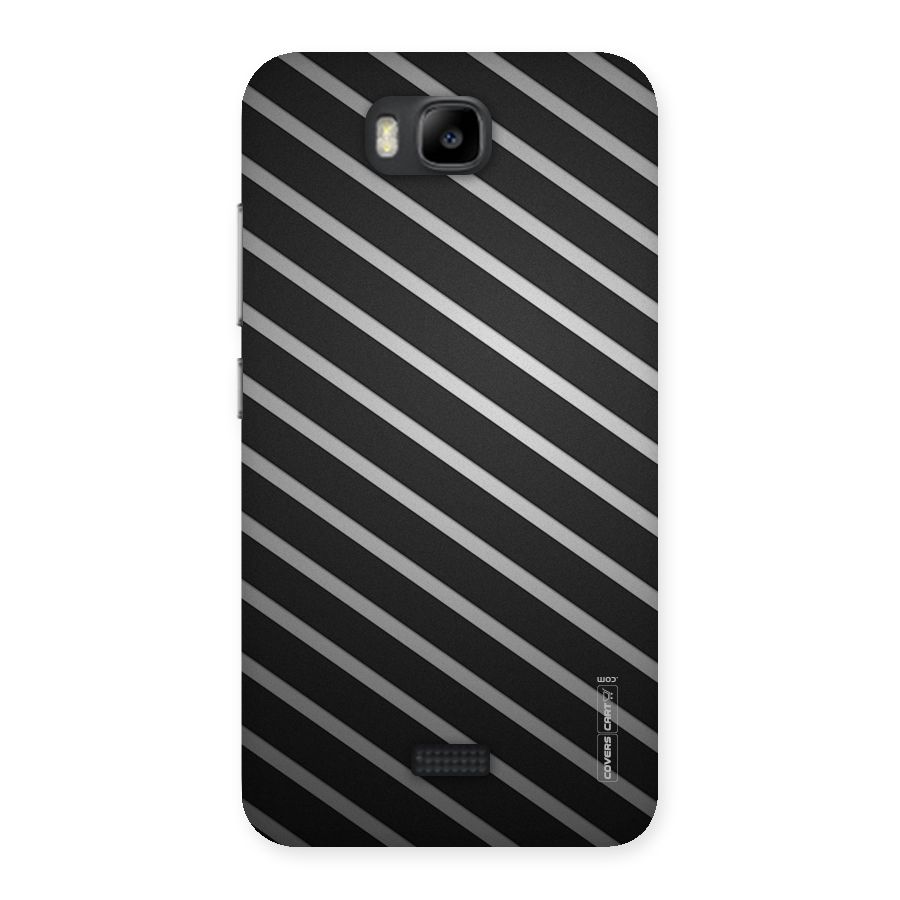 Grey And Black Stripes Back Case for Honor Bee
